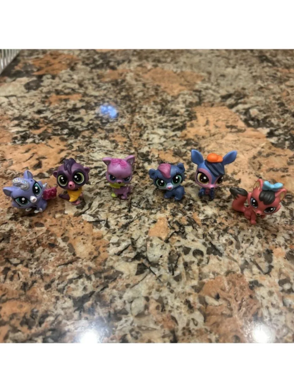 LPS Lot Littlest Pet Shop Animals Lot 6pcs, Preloved